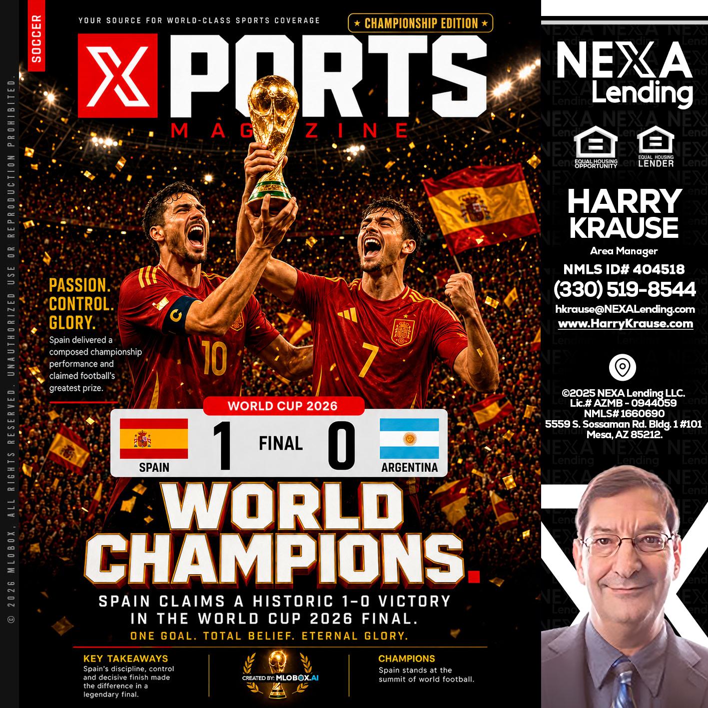SPAIN CHAMPION - Harry Krause -Area Manager