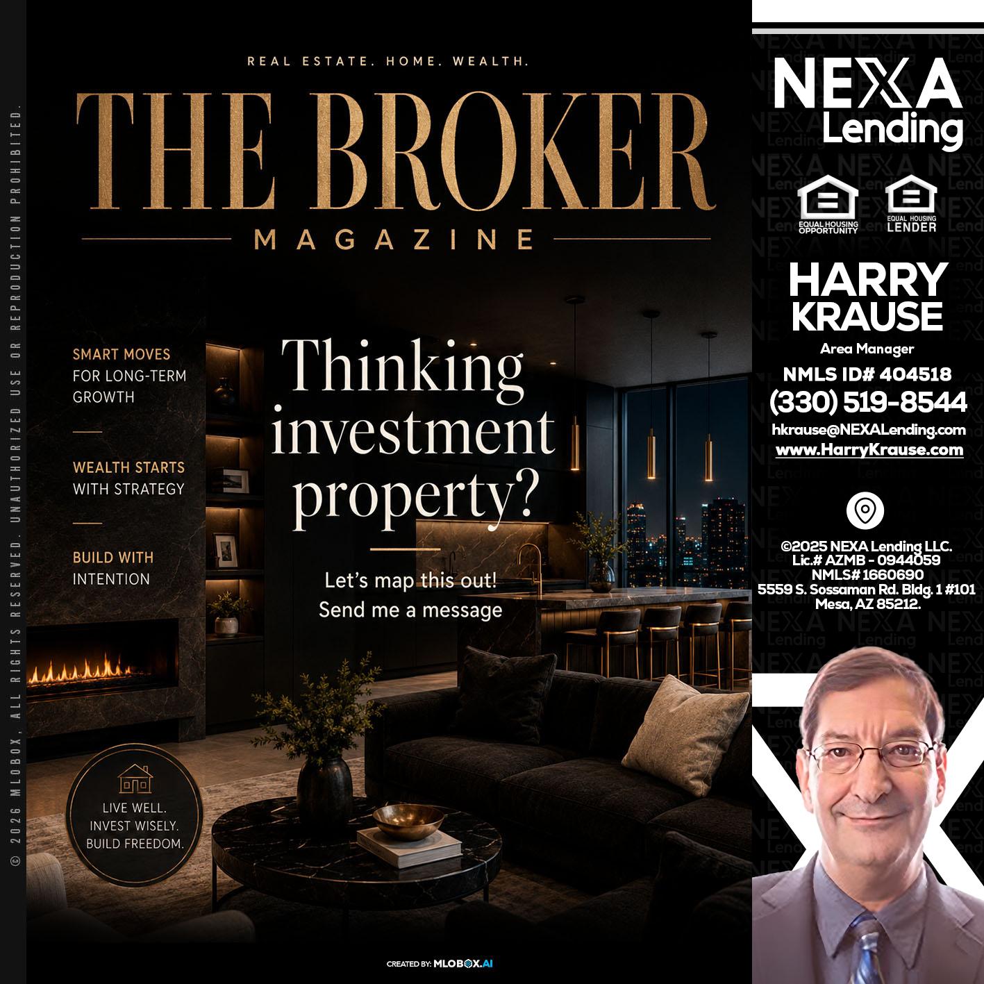 THE BROKER - Harry Krause -Area Manager