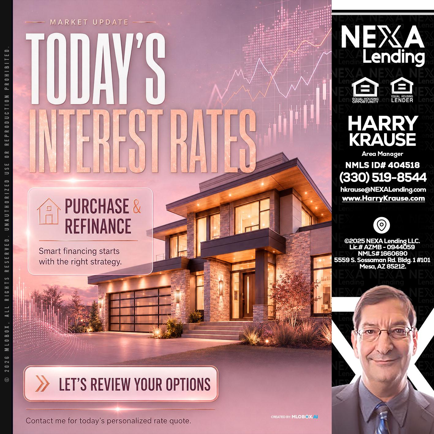 todays interest rates - Harry Krause -Area Manager