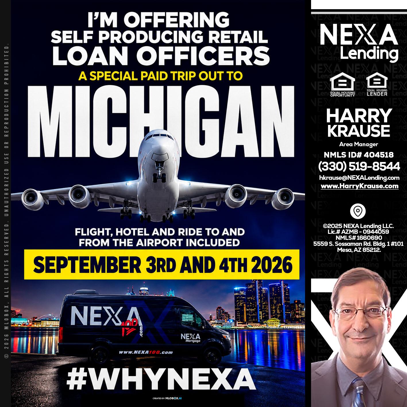MICHIGAN - Harry Krause -Area Manager