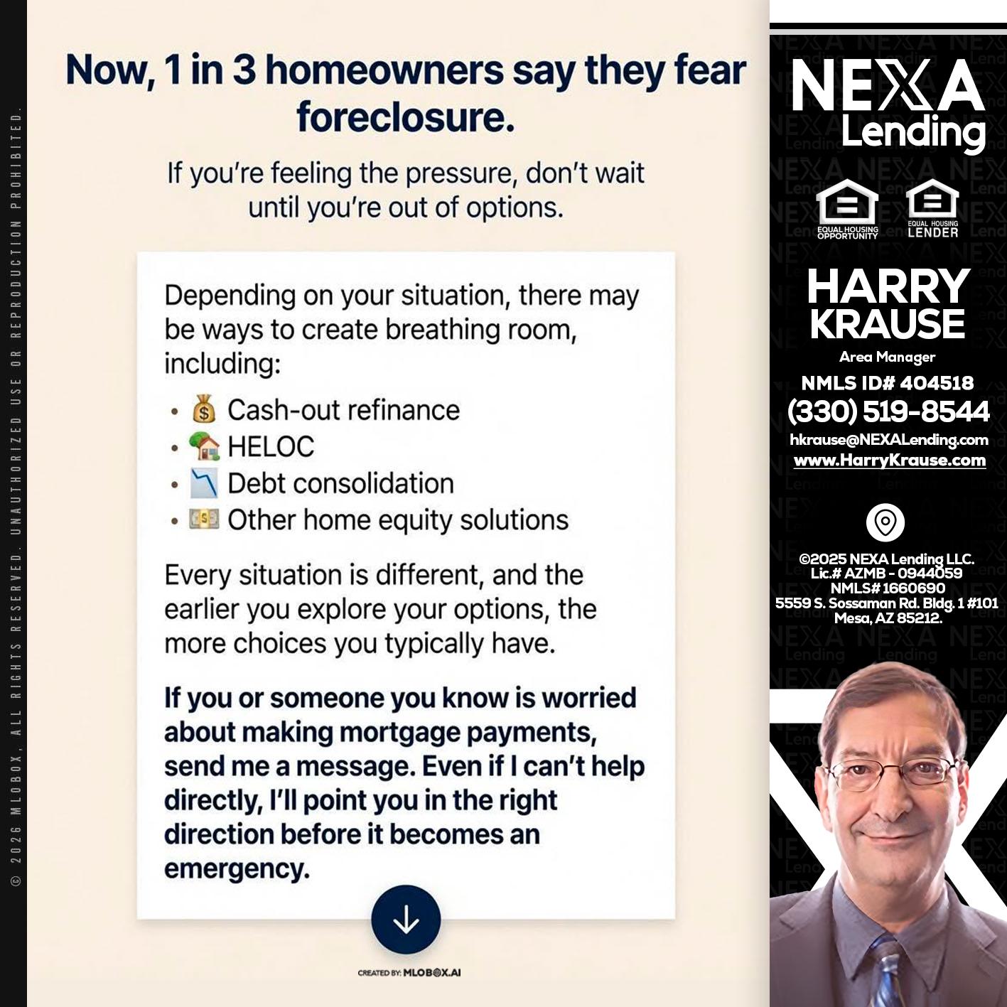 NOW, 1 IN 3 - Harry Krause -Area Manager