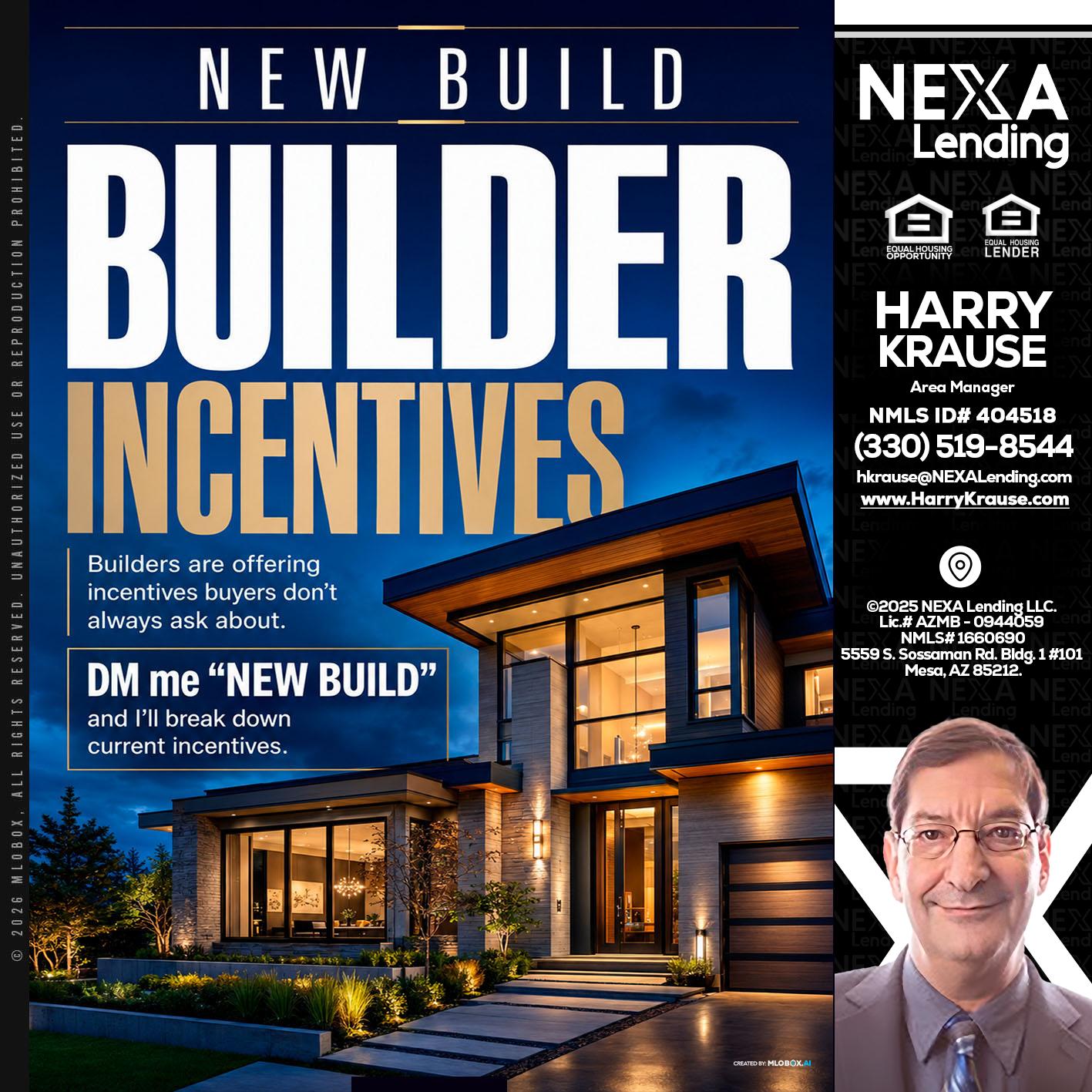 NEW BUILDER - Harry Krause -Area Manager