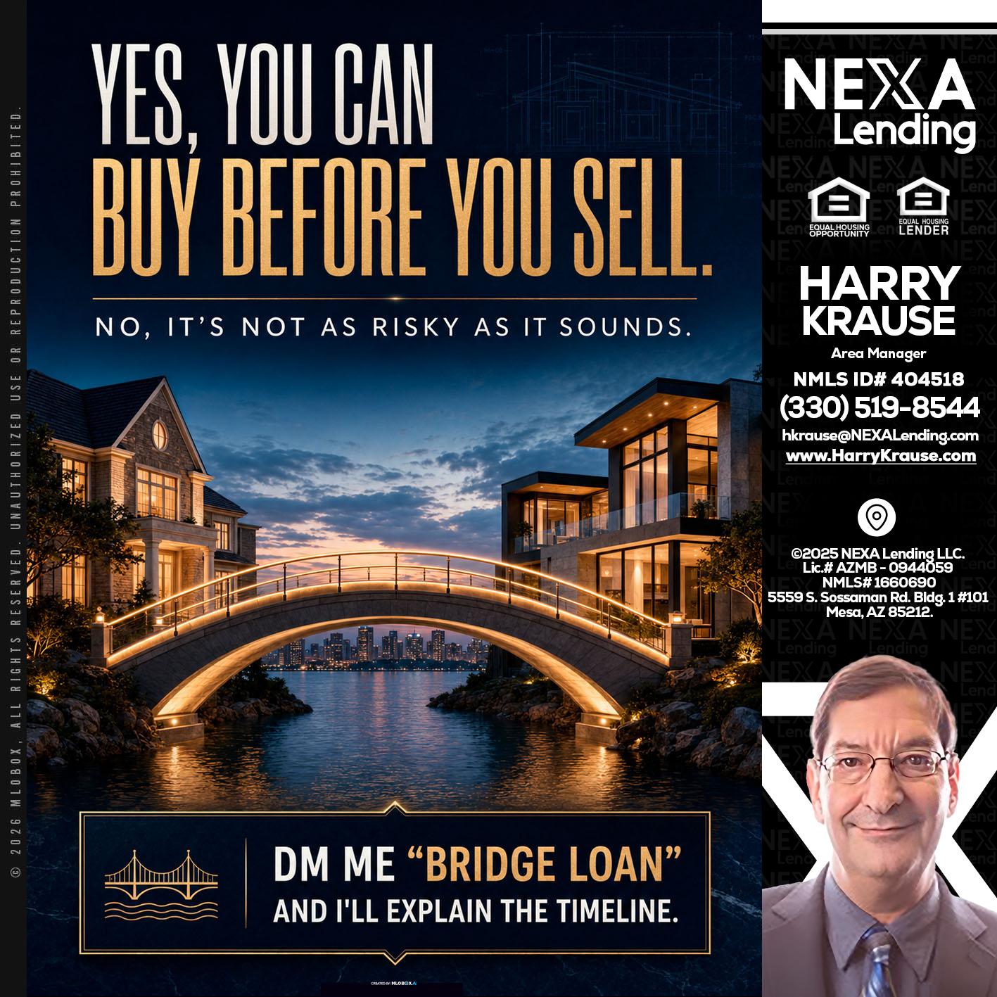 YES, YOU CAN - Harry Krause -Area Manager