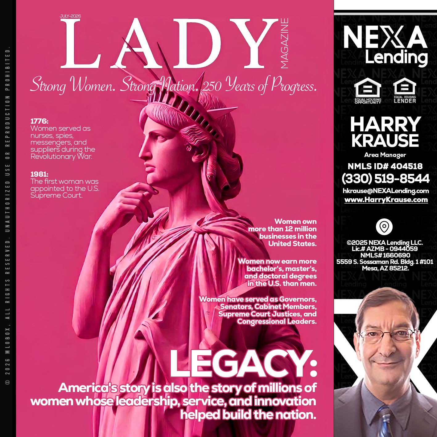 LADY LIBERTY! - Harry Krause -Area Manager