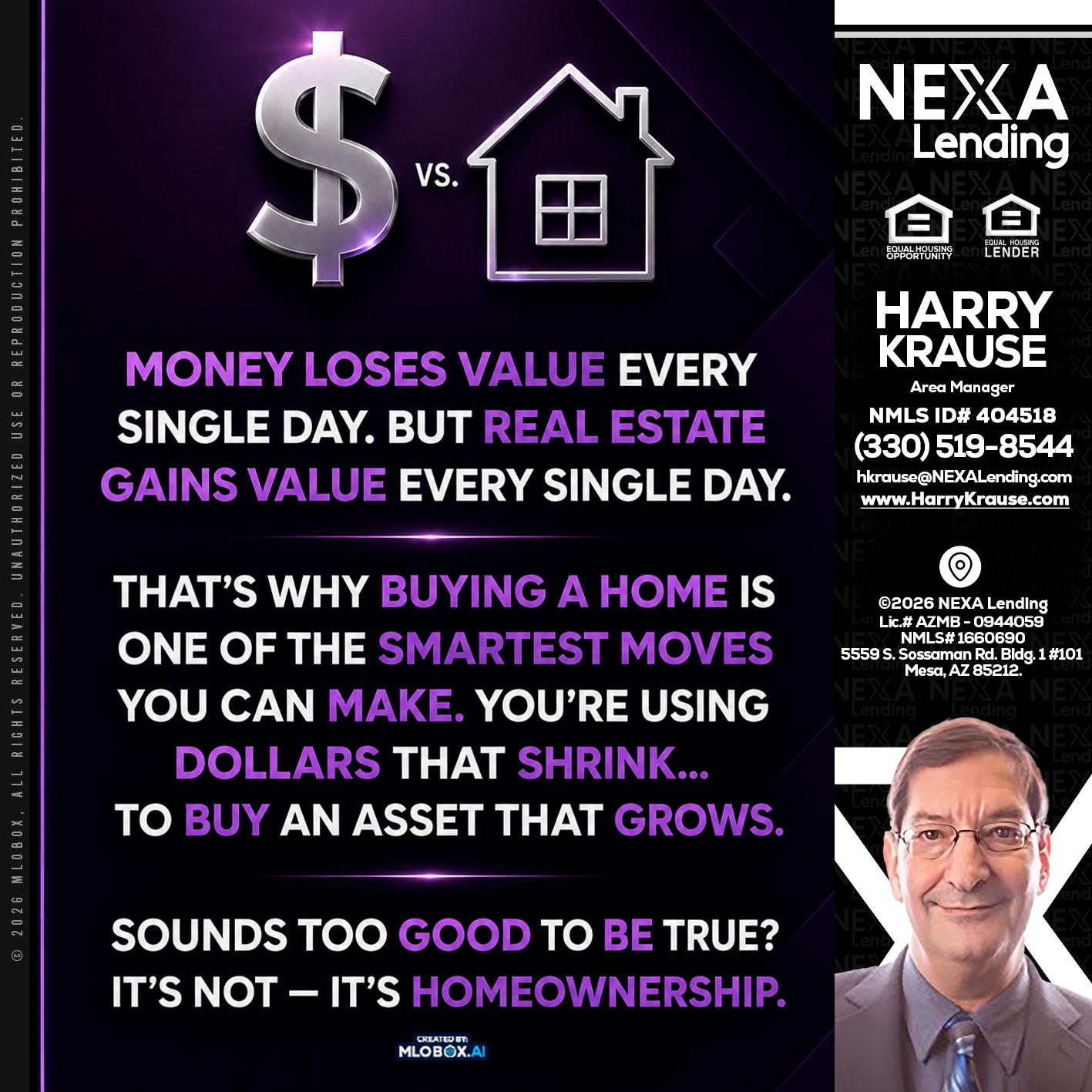 MONEY LOSES - Harry Krause -Area Manager