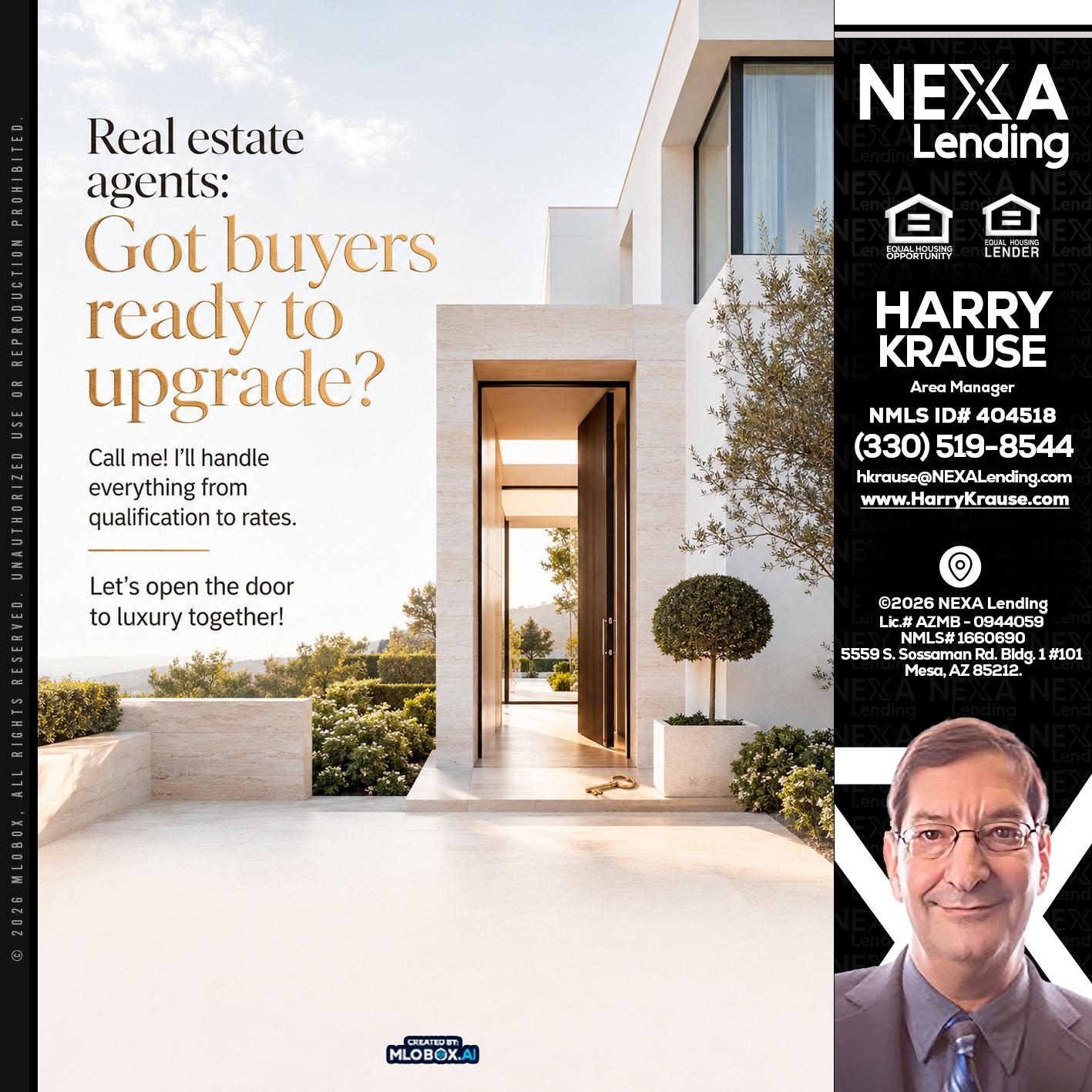 REAL ESTATE AGENTS - Harry Krause -Area Manager