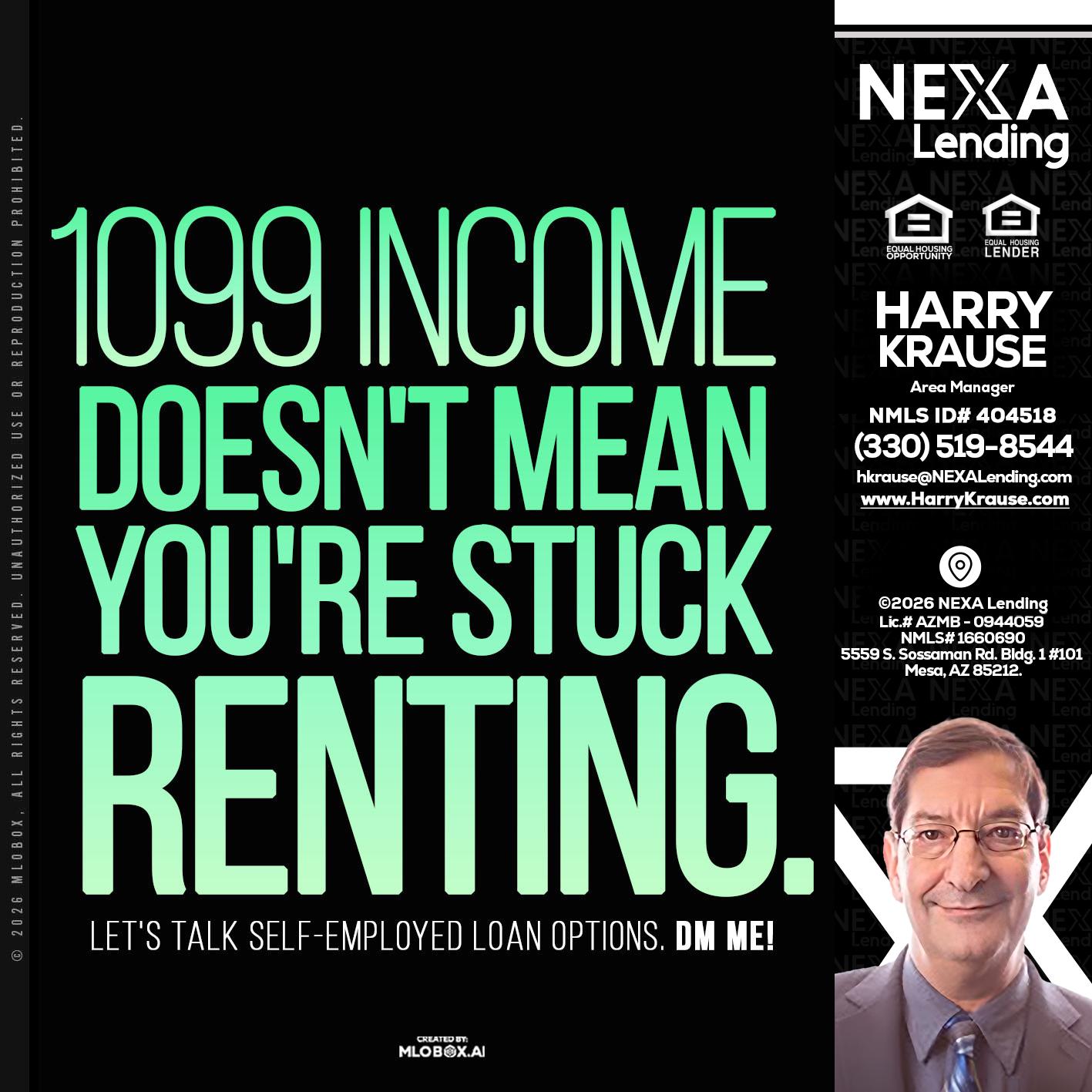 1099 income - Harry Krause -Area Manager