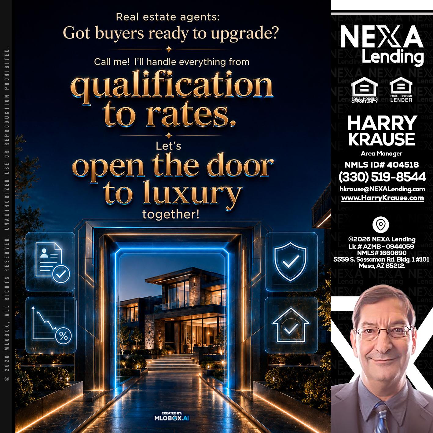 QUALIFICATION TO RATES - Harry Krause -Area Manager