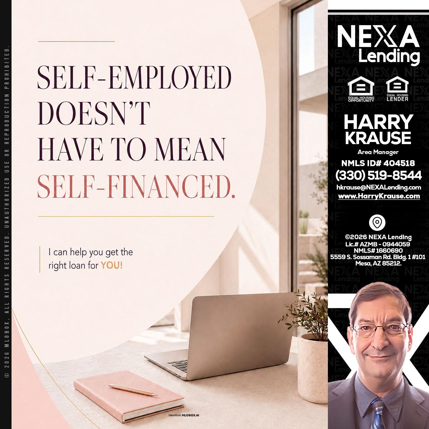 SELF EMPLOYED - Harry Krause -Area Manager