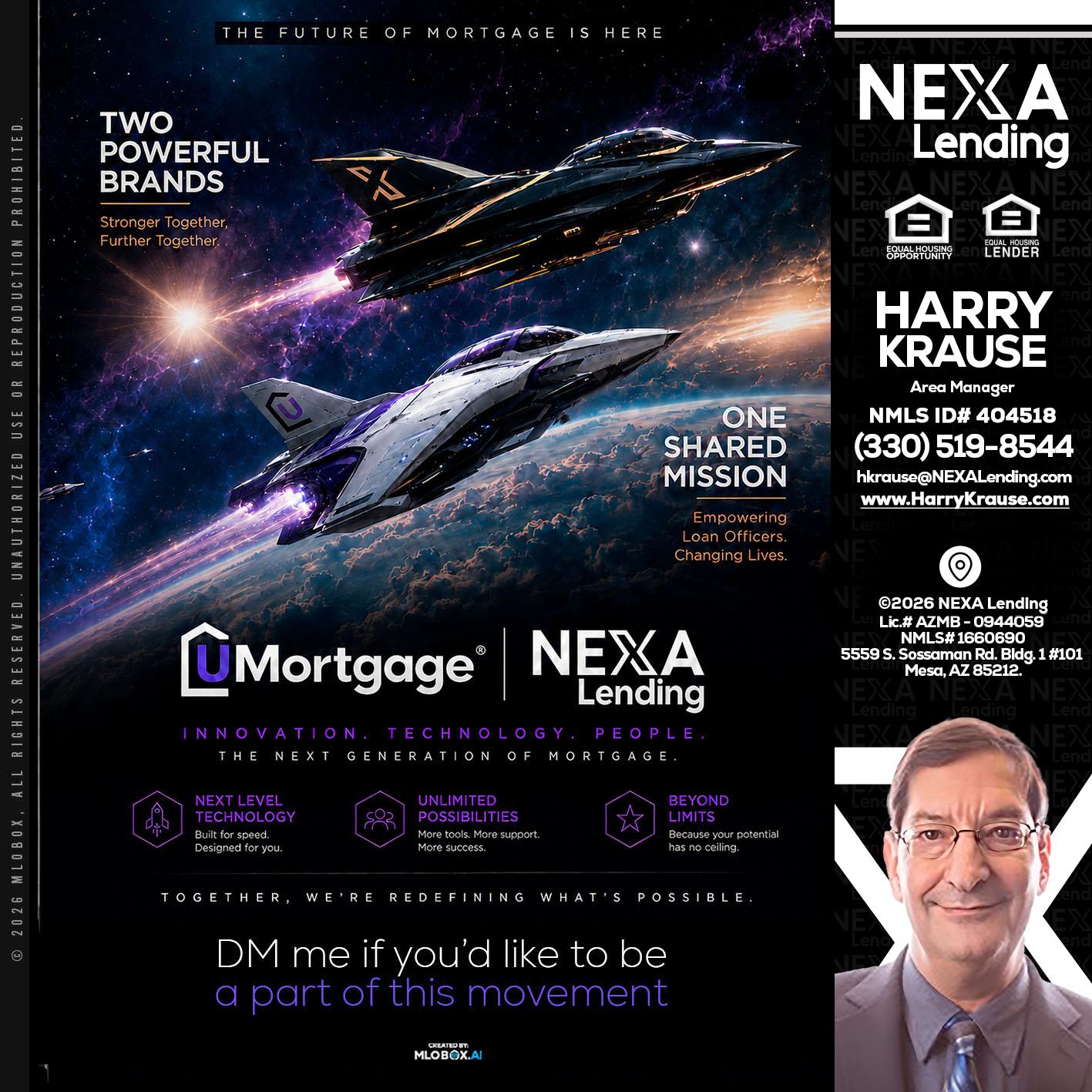 U Mortgage + NEXA lending - Harry Krause -Area Manager