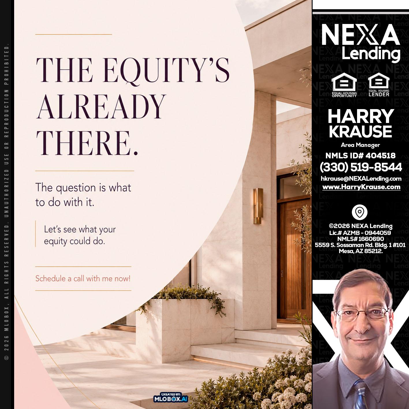 THE EQUITY'S - Harry Krause -Area Manager