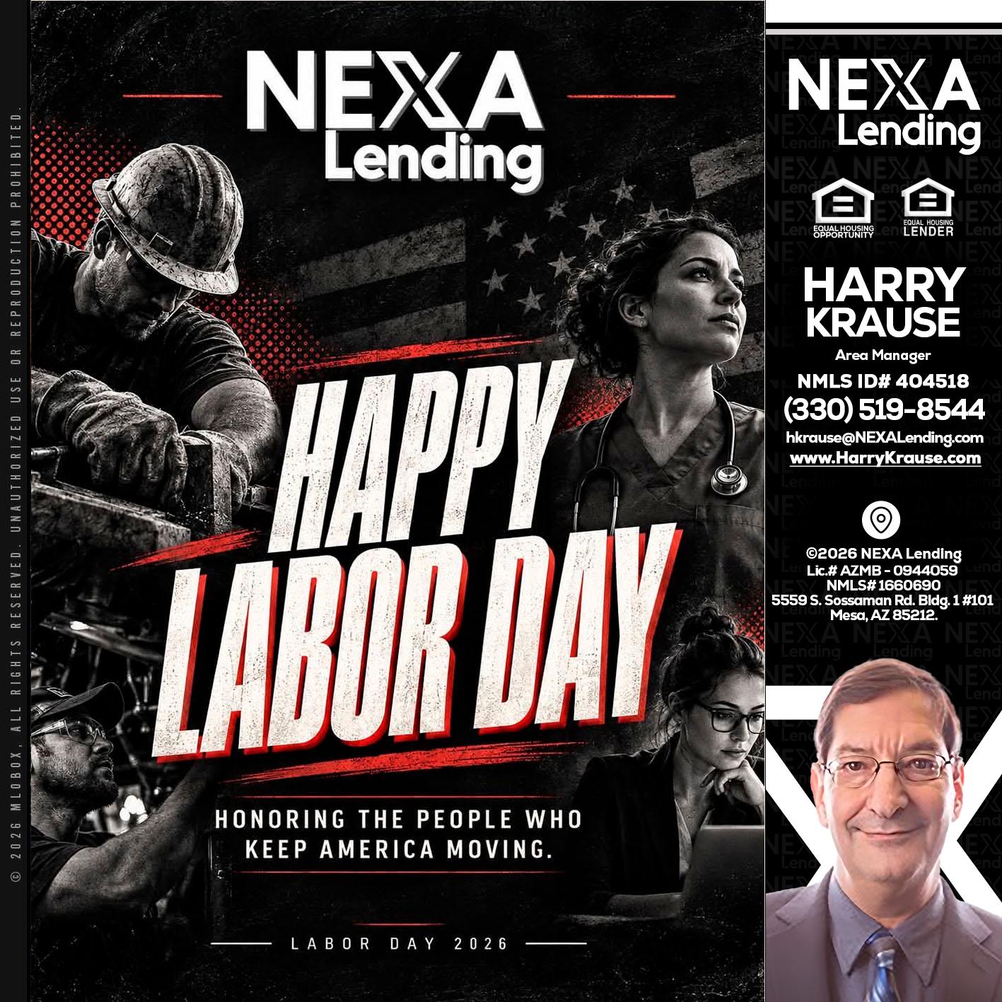 LABOR DAY - Harry Krause -Area Manager