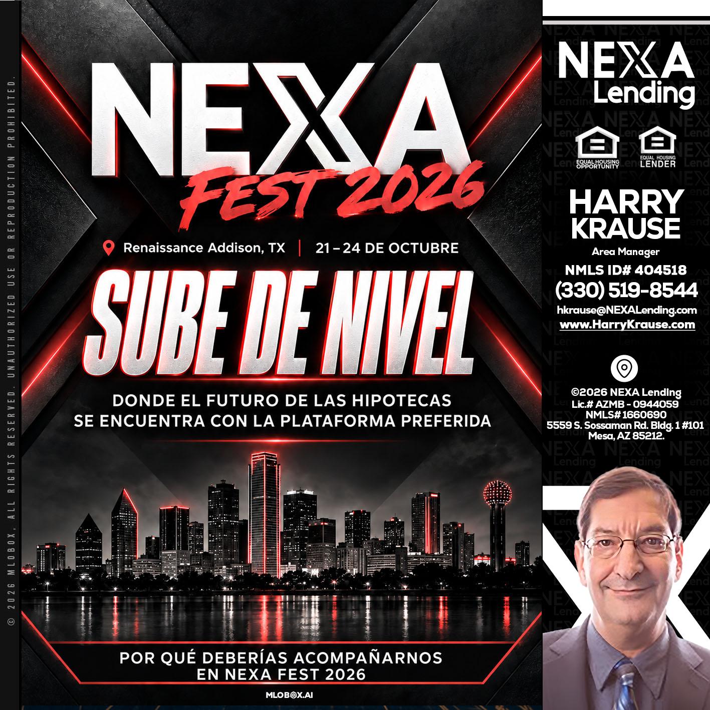 NEXA fest 2026 - Harry Krause -Area Manager