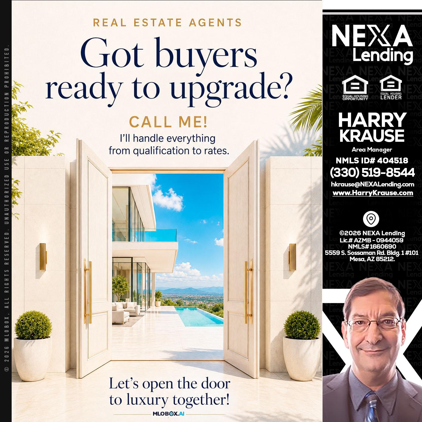 got buyers? - Harry Krause -Area Manager